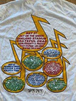 Grateful Dead Huey Lewis Aids Benefit 1989 Original Vintage Concert Shirt NEW