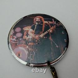 Grateful Dead Keychain Jerry Garcia 1984 Vintage Keyring Key Chain Button JGB