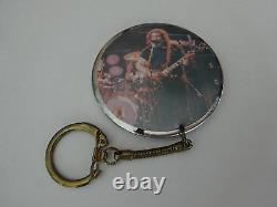 Grateful Dead Keychain Jerry Garcia 1984 Vintage Keyring Key Chain Button JGB