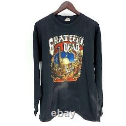 Grateful Dead Long Sleeve Shirt Vintage 90s Without A Net Rick Griffin Tiger XL