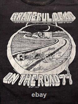 Grateful Dead Original Single Stitch 1977 Tour Shirt Medium Vintage