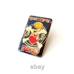 Grateful Dead Pin Vintage 1984 GD Skull & Crossbones Rick Griffin Pinback 1980's
