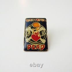 Grateful Dead Pin Vintage 1984 GD Skull & Crossbones Rick Griffin Pinback 1980's