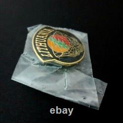 Grateful Dead Pin Vintage 1996 Lithuania Basketball Pinback Badge Lietuva 96 New