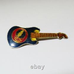 Grateful Dead Pin Vintage Electric Guitar Pinback Badge Steal Your Face 1980's