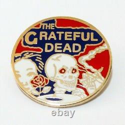 Grateful Dead Pin Vintage Skeletons From The Closet Pinback Badge JVH Art 1970's