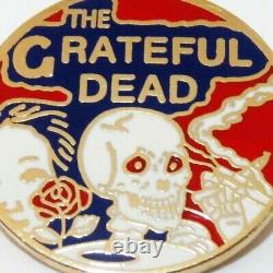 Grateful Dead Pin Vintage Skeletons From The Closet Pinback Badge JVH Art 1970's