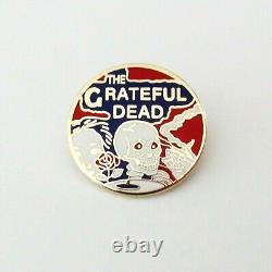 Grateful Dead Pin Vintage Skeletons From The Closet Pinback Badge JVH Art 1970's