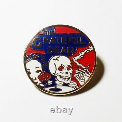 Grateful Dead Pin Vintage Skeletons From The Closet Pinback Badge JVH Art 1970's