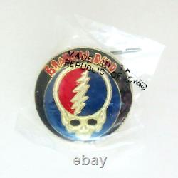 Grateful Dead Pin Vintage Steal Your Face GD Pinback Badge Late 1970s 1980s New