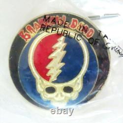 Grateful Dead Pin Vintage Steal Your Face GD Pinback Badge Late 1970s 1980s New