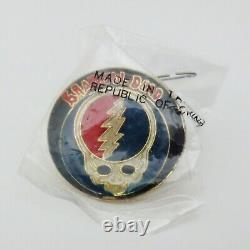 Grateful Dead Pin Vintage Steal Your Face GD Pinback Badge Late 1970s 1980s New