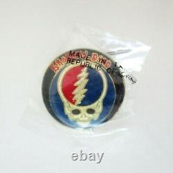 Grateful Dead Pin Vintage Steal Your Face GD Pinback Badge Late 1970s 1980s New