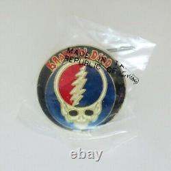 Grateful Dead Pin Vintage Steal Your Face GD Pinback Badge Late 1970s 1980s New