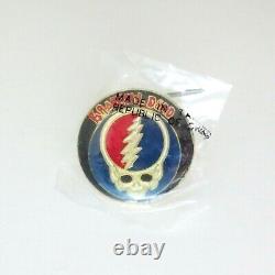 Grateful Dead Pin Vintage Steal Your Face GD Pinback Badge Late 1970s 1980s New