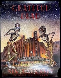 Grateful Dead Radio City Music Hal 1980 Vintage Large Poster