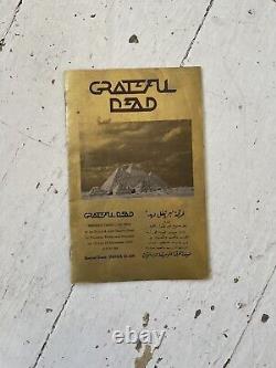 Grateful Dead Sept 1978 Egypt Program Shows VINTAGE