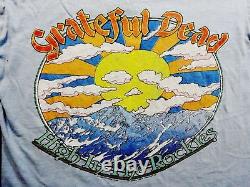 Grateful Dead Shirt T Shirt Vintage 1980 Boulder Colorado CU High In The Rockies