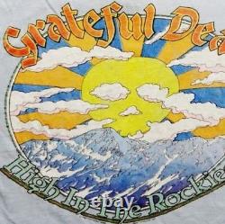 Grateful Dead Shirt T Shirt Vintage 1980 Boulder Colorado CU High In The Rockies