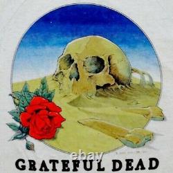 Grateful Dead Shirt T Shirt Vintage 1981 Europe'81 Stanley Mouse Skull Rose XL
