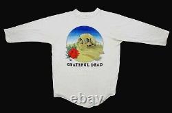 Grateful Dead Shirt T Shirt Vintage 1981 Europe'81 Stanley Mouse Skull Rose XL