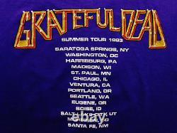 Grateful Dead Shirt T Shirt Vintage 1983 Summer Tour Deadheads Kelley GDP M New