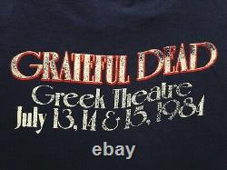 Grateful Dead Shirt T Shirt Vintage 1984 Greek Theatre UC Berkeley Cal CA GDP XL