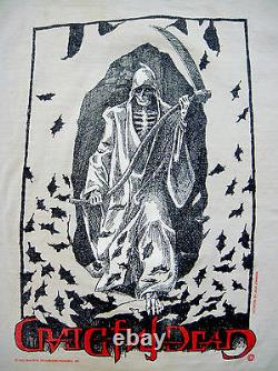 Grateful Dead Shirt T Shirt Vintage 1988 Fall Tour Halloween Grim Reaper GDM L