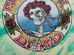 Grateful Dead Shirt T Shirt Vintage 1988 Green Bertha Roses Mouse Kelley GDM XL