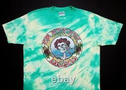 Grateful Dead Shirt T Shirt Vintage 1988 Green Bertha Roses Mouse Kelley GDM XL