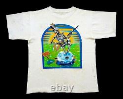 Grateful Dead Shirt T Shirt Vintage 1989 Guitar Snowman Art Spring Tour GDM XL