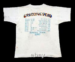 Grateful Dead Shirt T Shirt Vintage 1989 Guitar Snowman Art Spring Tour GDM XL