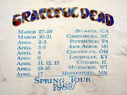 Grateful Dead Shirt T Shirt Vintage 1989 Guitar Snowman Art Spring Tour GDM XL