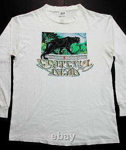 Grateful Dead Shirt T Shirt Vintage 1989 Rainforest Panther Leaves Mikio GDM L