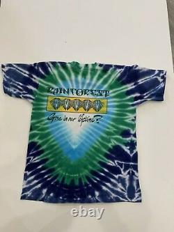 Grateful Dead Shirt T Shirt Vintage 1989 Rainforest Panther Tie Dye Mikio L