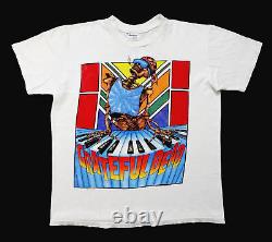 Grateful Dead Shirt T Shirt Vintage 1989 Summer Tour Keyboard Smoking Skeleton L