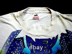 Grateful Dead Shirt T Shirt Vintage 1990 New York City MSG Taxi Tie Dye NY GDM L