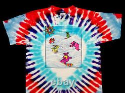Grateful Dead Shirt T Shirt Vintage 1990 Snowboarding Bears Ski Winter Snow GD L