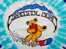Grateful Dead Shirt T Shirt Vintage 1990 Snowboarding Winter Ski Snow Bear GDM L