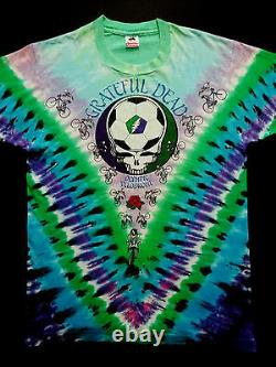 Grateful Dead Shirt T Shirt Vintage 1990 Soccer Biking Olympic CA Tie Dye GDM L