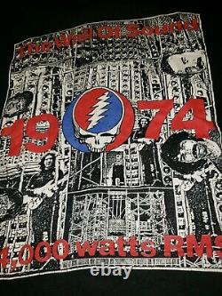 Grateful Dead Shirt T Shirt Vintage 1990 Wall Of Sound Jerry Garcia 1974 GDM L