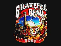 Grateful Dead Shirt T Shirt Vintage 1990 Without A Net Rick Griffin Art Tiger XL