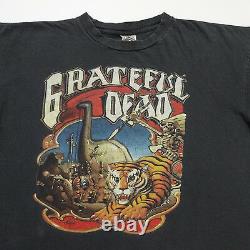 Grateful Dead Shirt T Shirt Vintage 1990 Without A Net Tiger Rick Griffin Art L