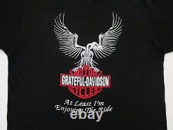 Grateful Dead Shirt T Shirt Vintage 1991 Motorcycle Harley Davidson HD Black L