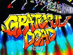 Grateful Dead Shirt T Shirt Vintage 1991 New York City Graffiti Paint MSG NYC XL