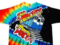 Grateful Dead Shirt T Shirt Vintage 1991 New York City Graffiti Paint MSG NYC XL