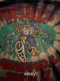 Grateful Dead Shirt T Shirt Vintage 1991 New York Giants Stadium NFL Football XL