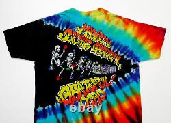 Grateful Dead Shirt T Shirt Vintage 1991 New York MSG Graffiti Paint Tie Dye XL