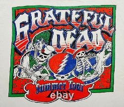 Grateful Dead Shirt T Shirt Vintage 1991 Summer Tour GD Skeletons Paradise Waits