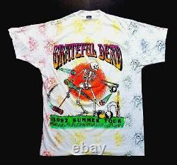 Grateful Dead Shirt T Shirt Vintage 1992 Summer Tour Croquet Dancing Bear XL New